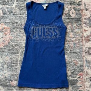 Vintage Y2K Guess Bedazzled Tank Top